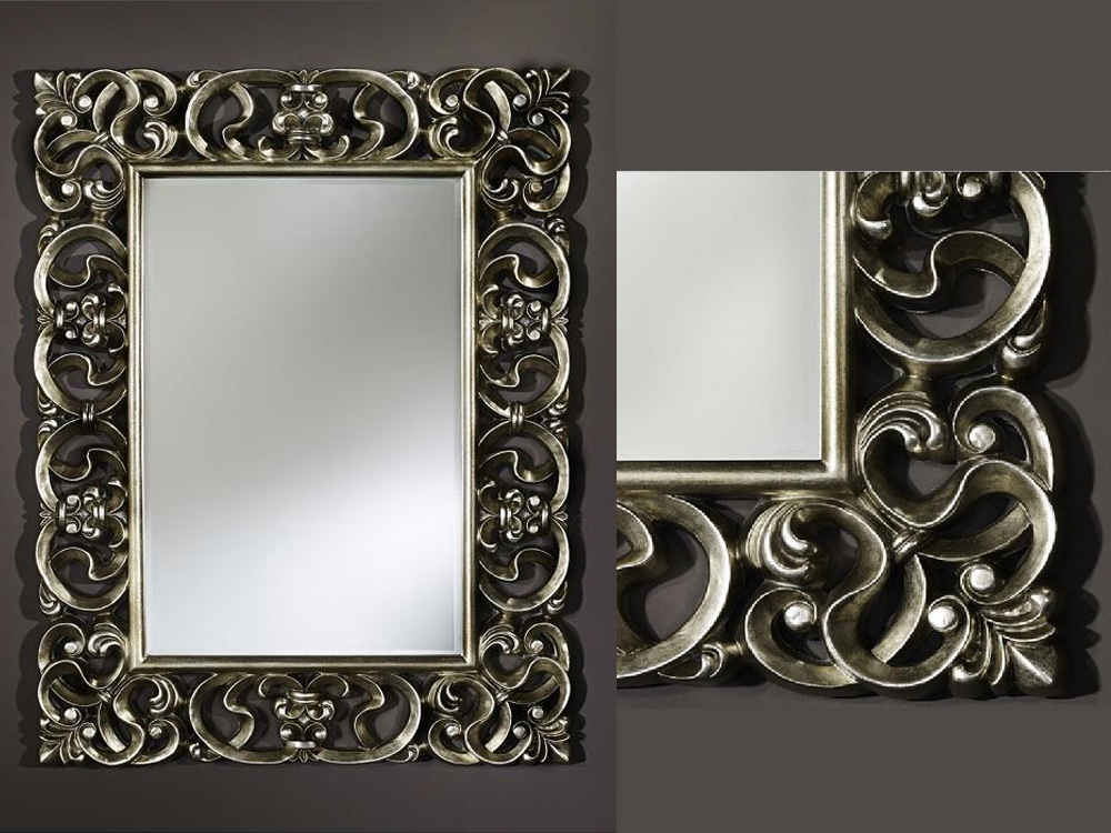 Decorative Aluminum Mirror with Beveled Glass
