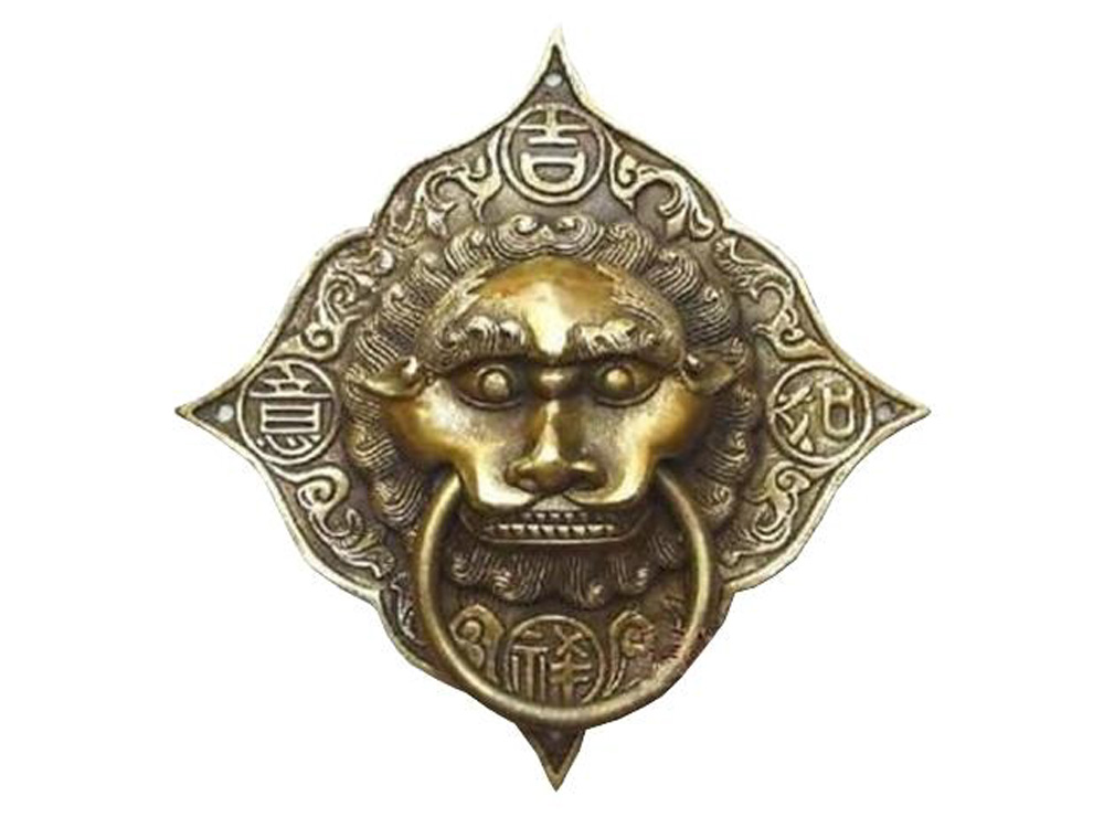 Ancient Chinese Foo Dog Lion Design Door Knocker
