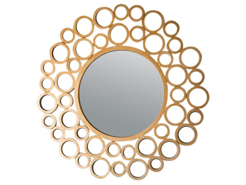 Decorative Wrakes round design Iron Mirror with Glass