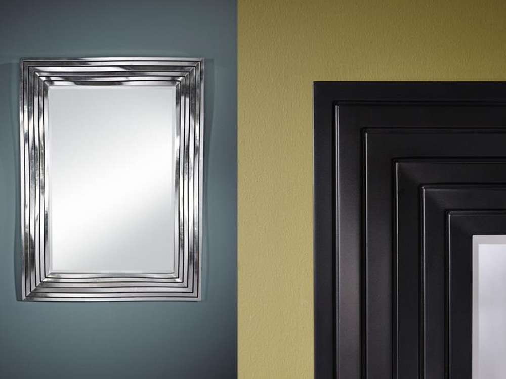 Decorative Aluminum Polish Mirror with Beveled Glass