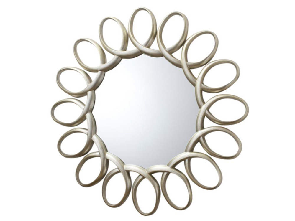 Decorative Infinity Loop design Iron Mirror with Glass
