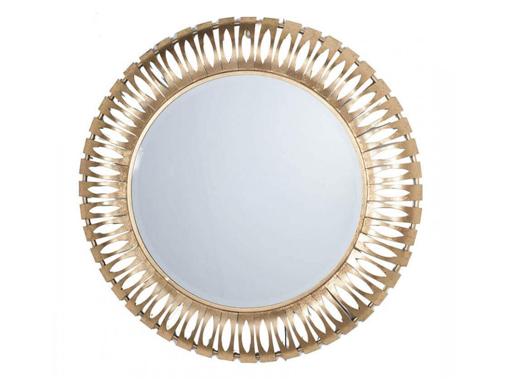 Decorative Cut out Round pattern Mirror with Glass in Iron