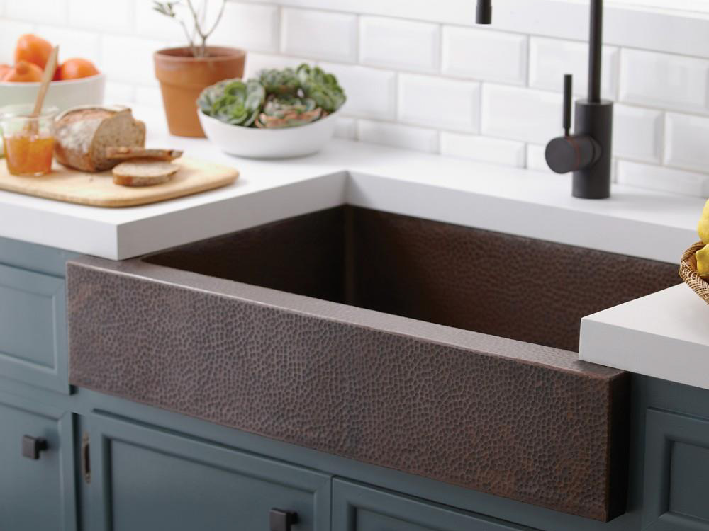 33" Single Basin Apron-Front Farmhouse Sink