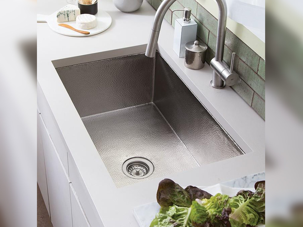 30-Inch Under mount Matt Nickle Copper Kitchen Sink