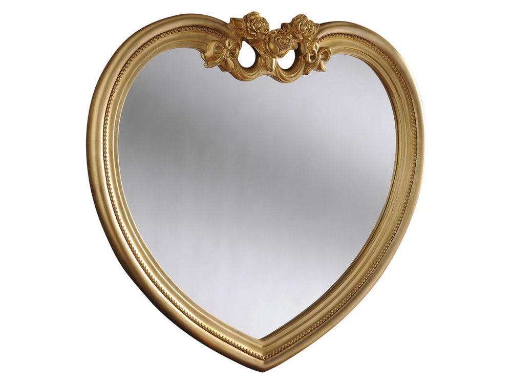 Decorative Heart design Aluminum Mirror with Glass