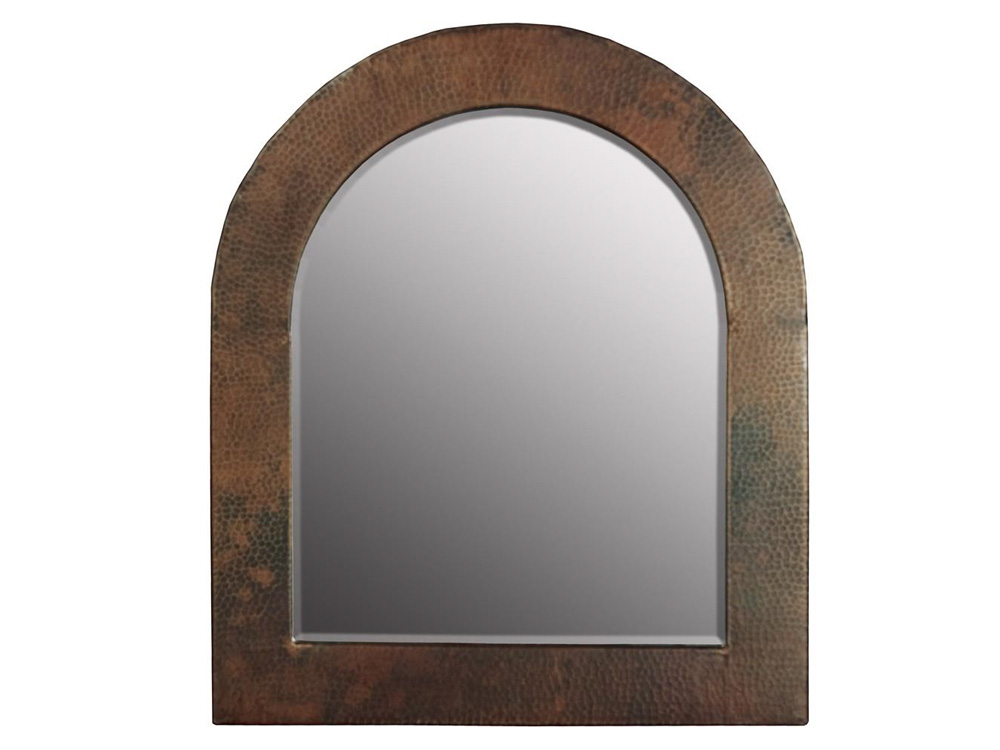Decorative Aluminum with Hammered and Beveled Glass Mirror