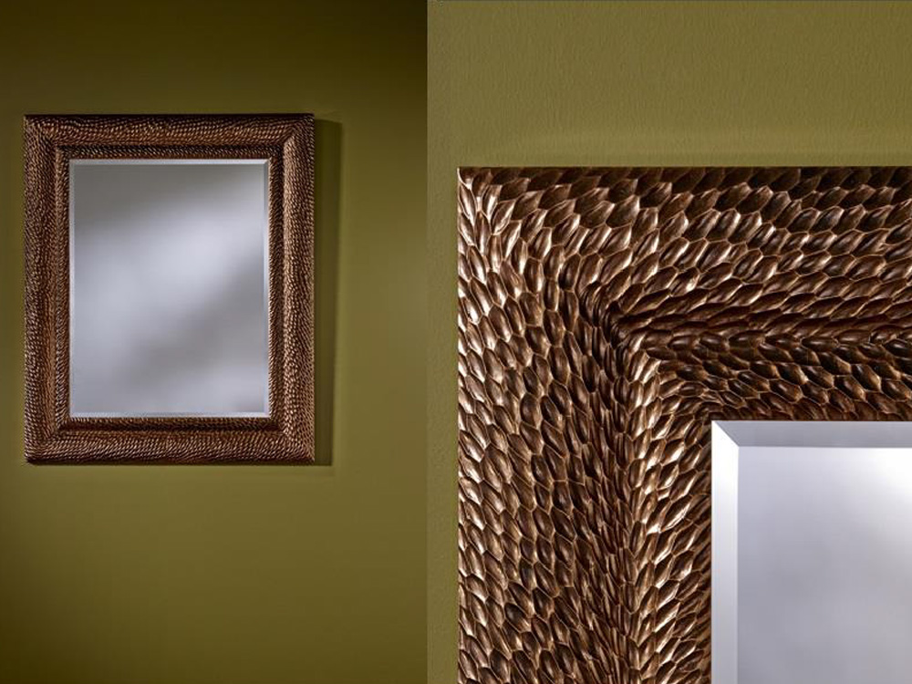 Decorative Aluminum Mirror with Beveled Glass