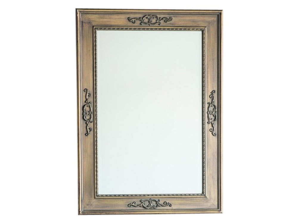 Decorative Iron Mirror with sleek beaded and Glass