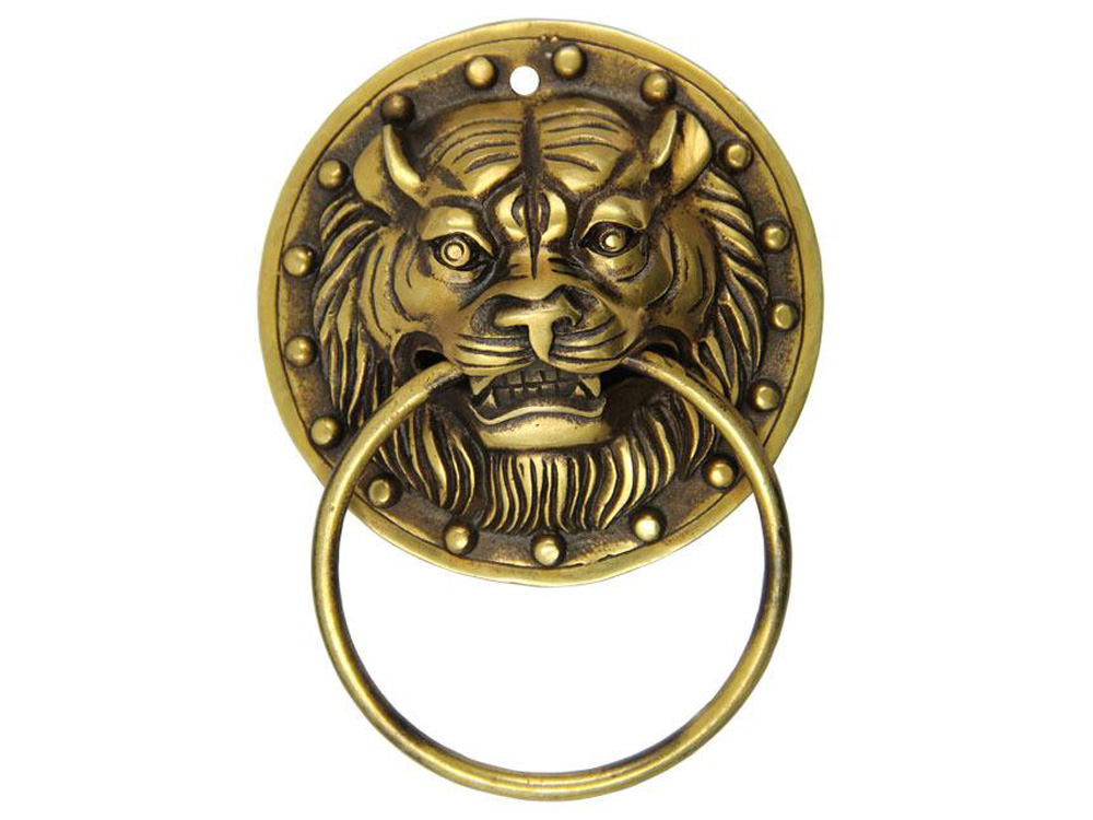 Antique Bronze Colour Lion Design Door Knocker