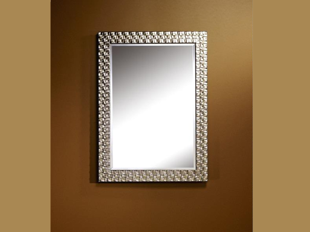 Decorative Aluminum Mirror with Beveled Glass
