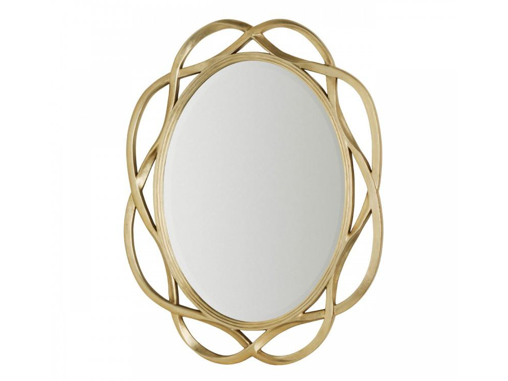 Decorative Mirage pattern Mirror with Glass in Aluminum 