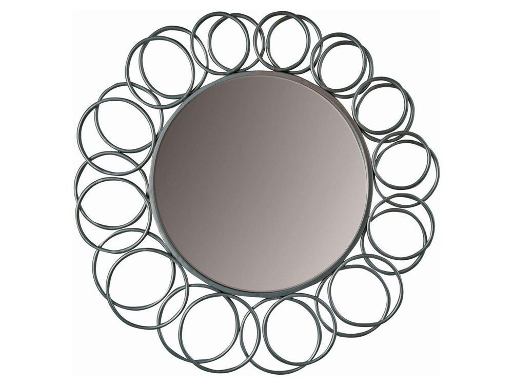 Decorative Ring Mirror with Glass in Iron