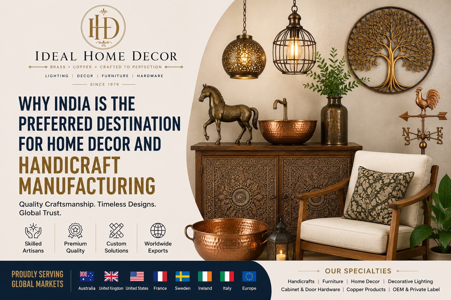 Why India is the Preferred Destination for Home Decor and Handicraft Manufacturing