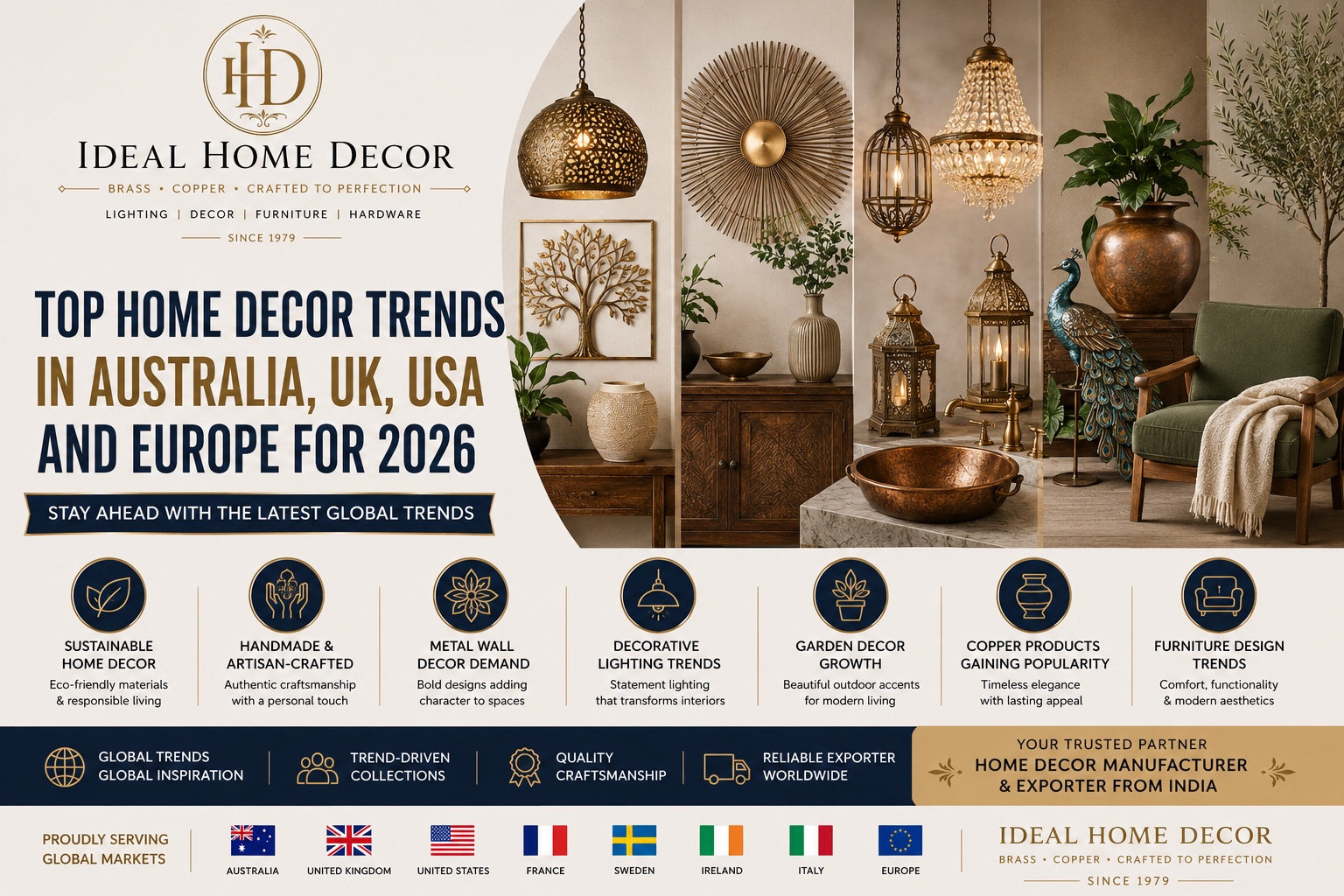 Top Home Decor Trends in Australia, UK, USA and Europe for 2026